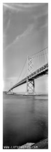 Bay Bridge and terraPin Kaiju 6x19 camera, 86mm, f/215 with Fuji Acros